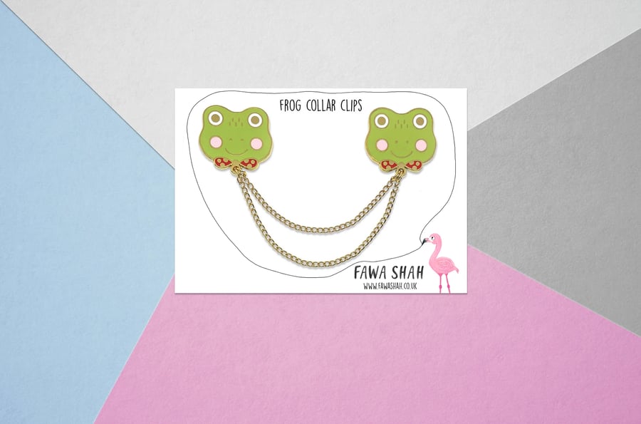 Frog Collar Chain - Hard Enamel Pin - Jewellery