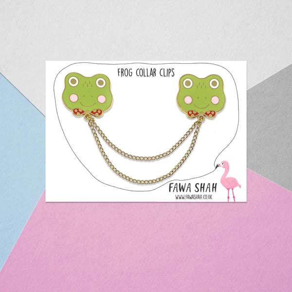 Frog Collar Chain - Hard Enamel Pin - Jewellery