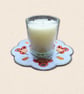 Highland Cow Candle Mat - Embroidered Fabric Home Decor