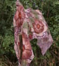Handmade Nuno Felted Silk Scarf – Lightweight Floral Design - Image 6