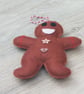 Festive Felt Gingerbread Man Tree Decoration with button embellishments - Image 4