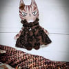 Hand Painted Miniature Tabby Cat Art Doll