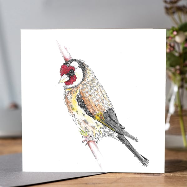 Gold Finch Greeting card 