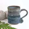 Deep Waters and Heavy Clouds Landscape Mug Tea Coffee Ceramic Stoneware Pottery