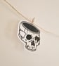 Mindless Skull Hand Printed Sticker - Image 2