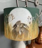 Handmade Hare Art Lampshade 