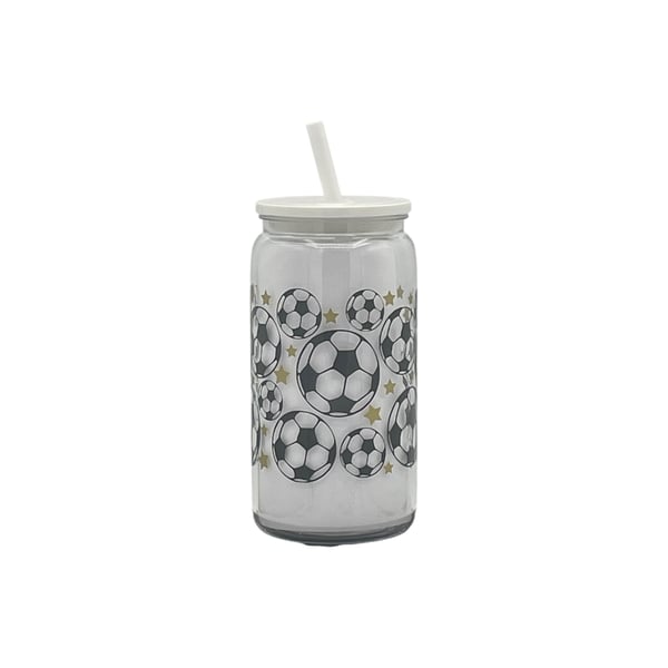 Football Tumbler With Gold Stars Tumbler