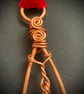 Celestial Copper Star with Pink Aurora Point, Handmade Christmas Decoration.   - Image 4