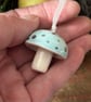 Ceramic tiny toadstool blue - Image 3