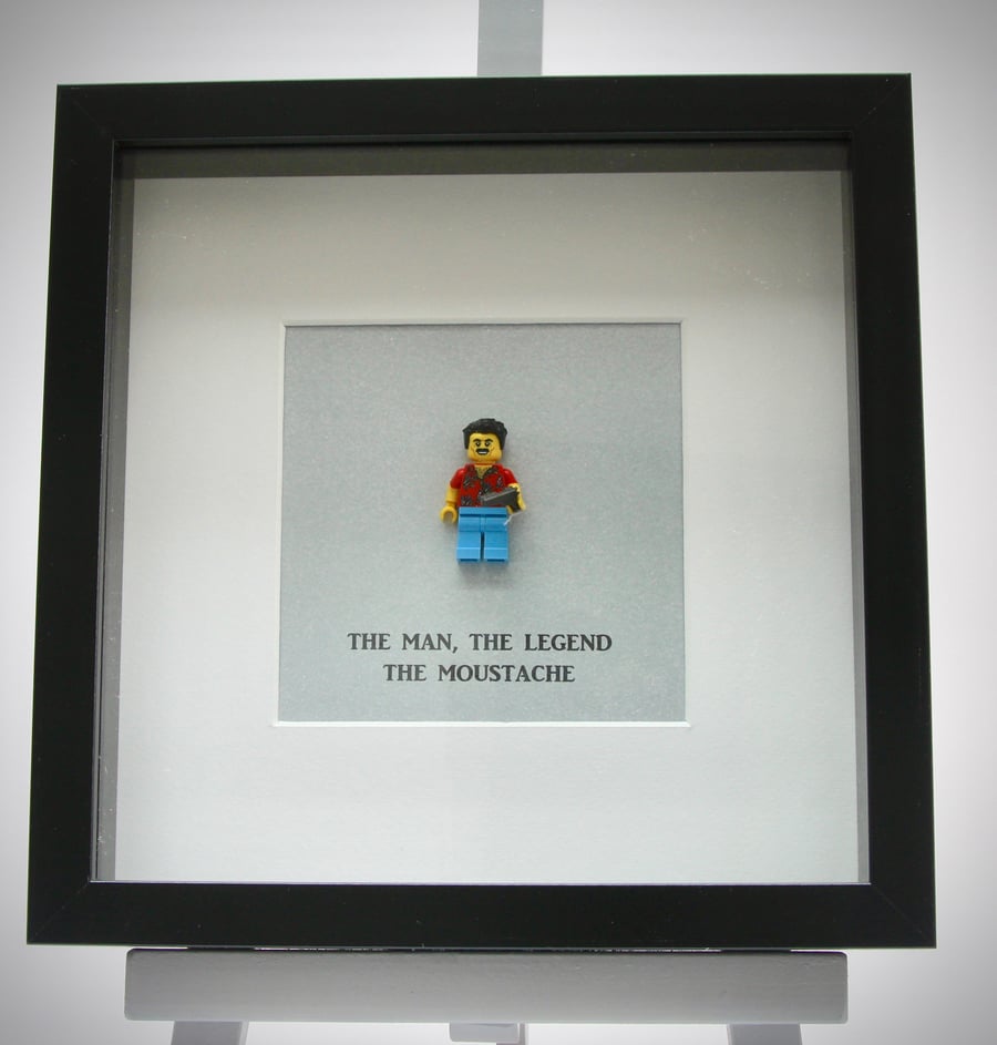 Magnum, P.I. custom mini Figure frame.