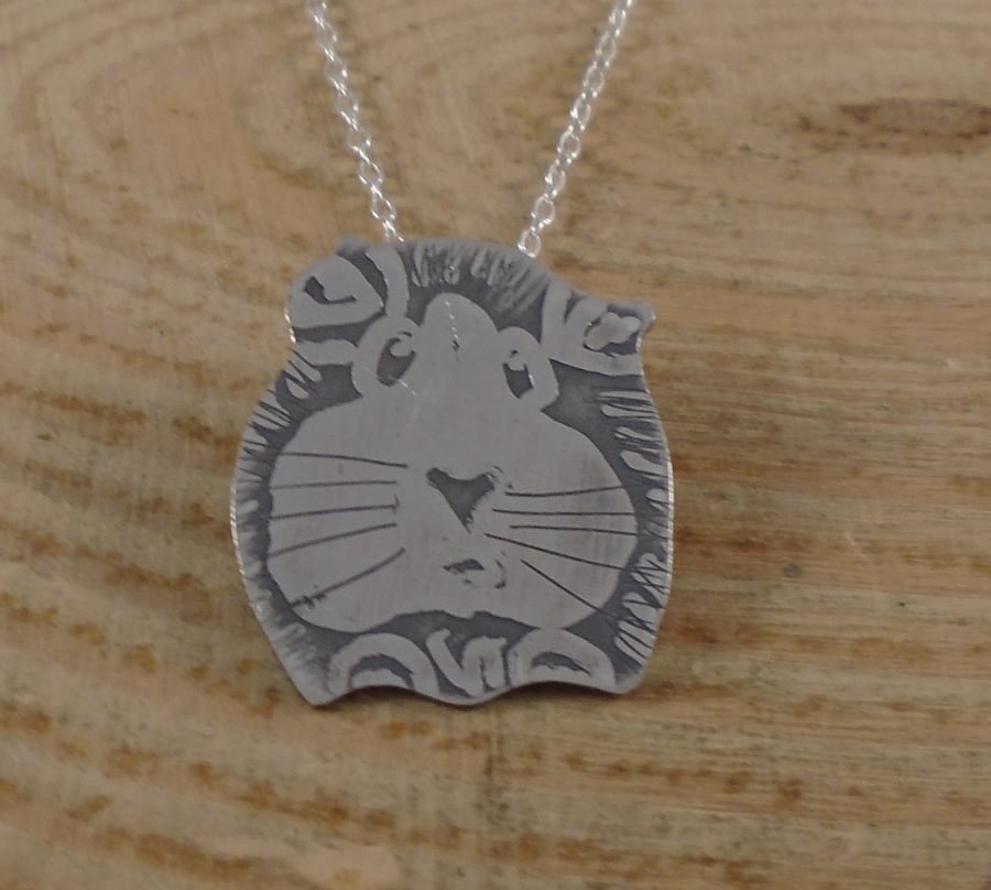 Sterling Silver Guinea Pig Necklace