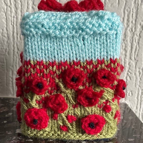 Crochet cover for choc orange