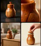 Beautiful unique yew wood trinket (keepsake) pot - Image 2