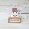 Wooden Home Sweet Home House with Heart Gift