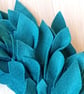 Decorative Felt Wreath, Forest Green 'Leaves' Wreath, minimalist, simple. - Image 3