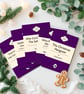 Pack of 5 Funny Christmas Cards - Penguin Style Books - Quirky Festive Cards - Image 1