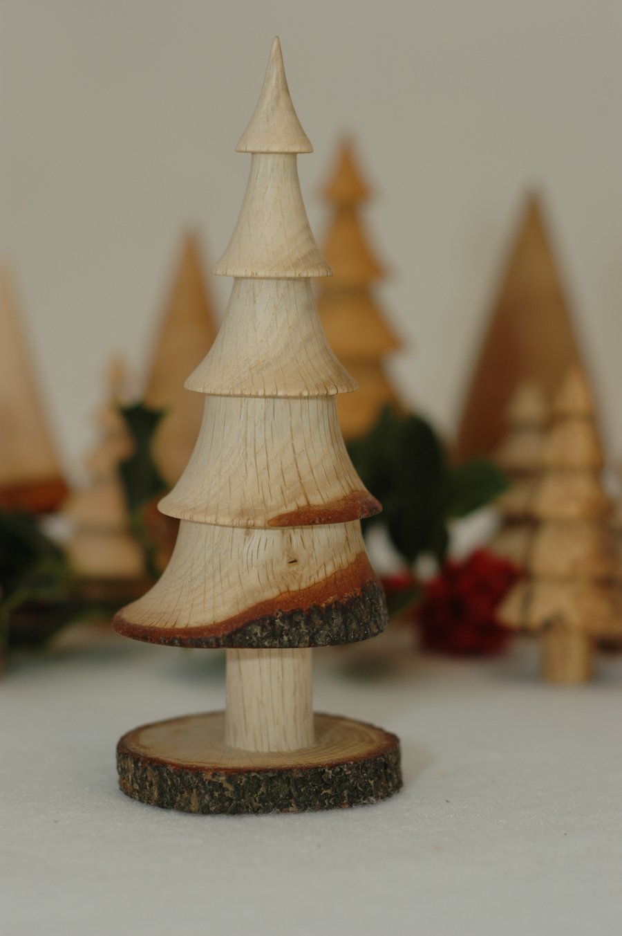 Turned Beech Christmas Tree