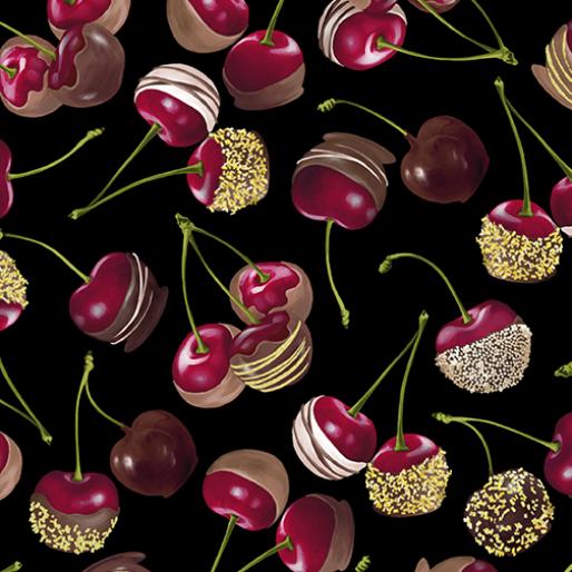 Chocolicious - Chocolate Cherries - Benartex 