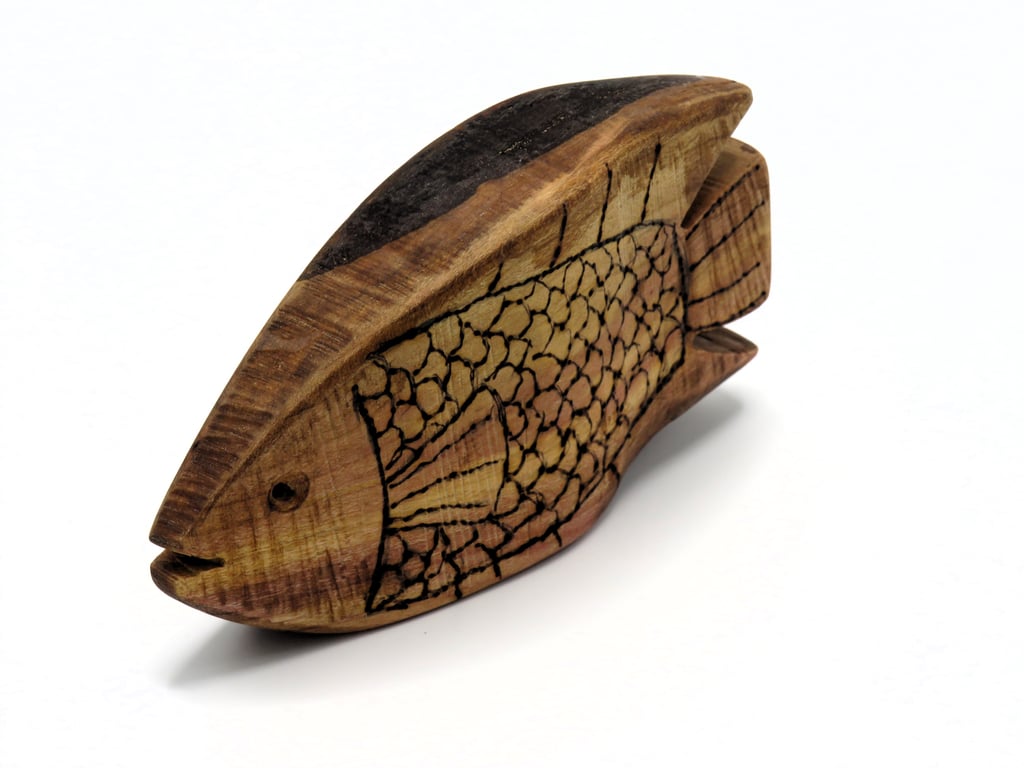 Large Cherry wood Grouper Fish SKU-Fi04 