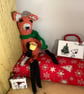 Russet Festive Fox with Drink - Image 6
