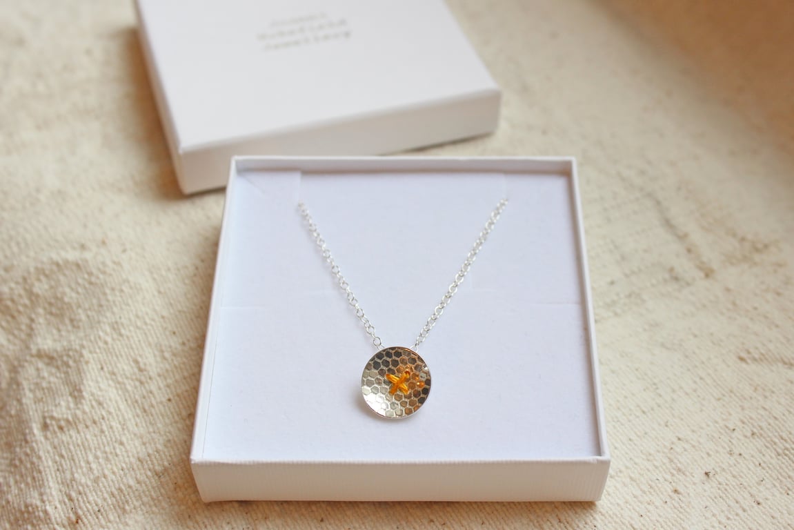 Sewing necklace, button necklace, textured silver jewellery