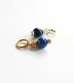 Lapis Lazuli Gemstone Charm - Wire Wrapped - September Birthstone