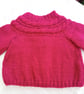 Girl’s Knitted Cardigan With A Cabled Yoke, Gift Idea for Children - Image 2