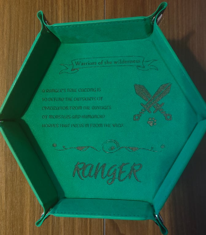 Ranger Dice Tray – Engraved Dungeons & Dragons Accessory