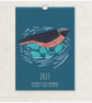 2027 Illustrated Birds Wall Calendar