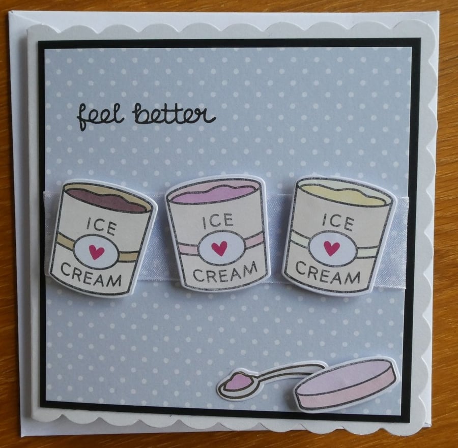 Ice Cream Feel Better Card