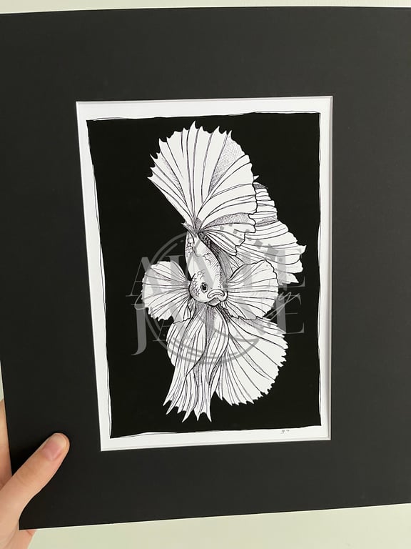 Original A5 Artwork Print - Fish