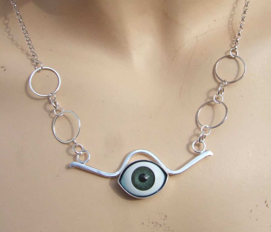 Sterling Silver All Seeing Eye Pendant No. 4