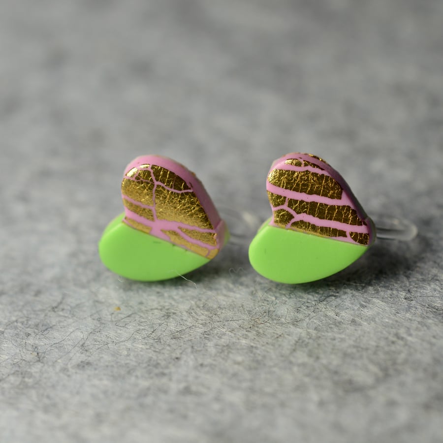 Polymer Clay Clip On Earrings 