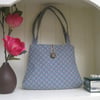 ONE DAY SALE !  Blue/gold  Handmade handbag
