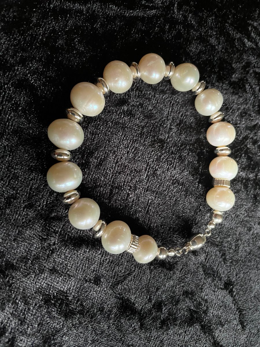 Pearl and Sterling Silver Bracelet
