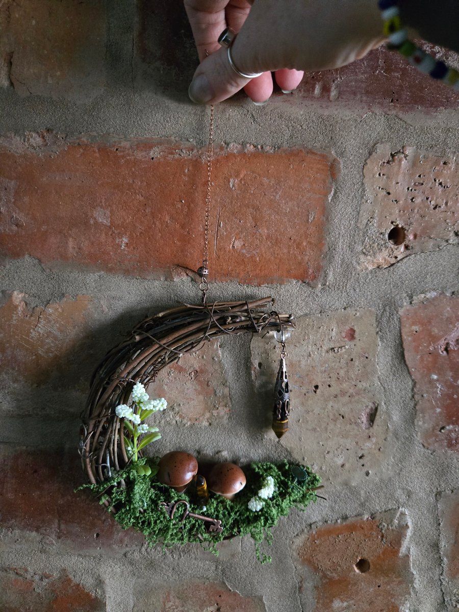 Moon Wreath with tigers eye