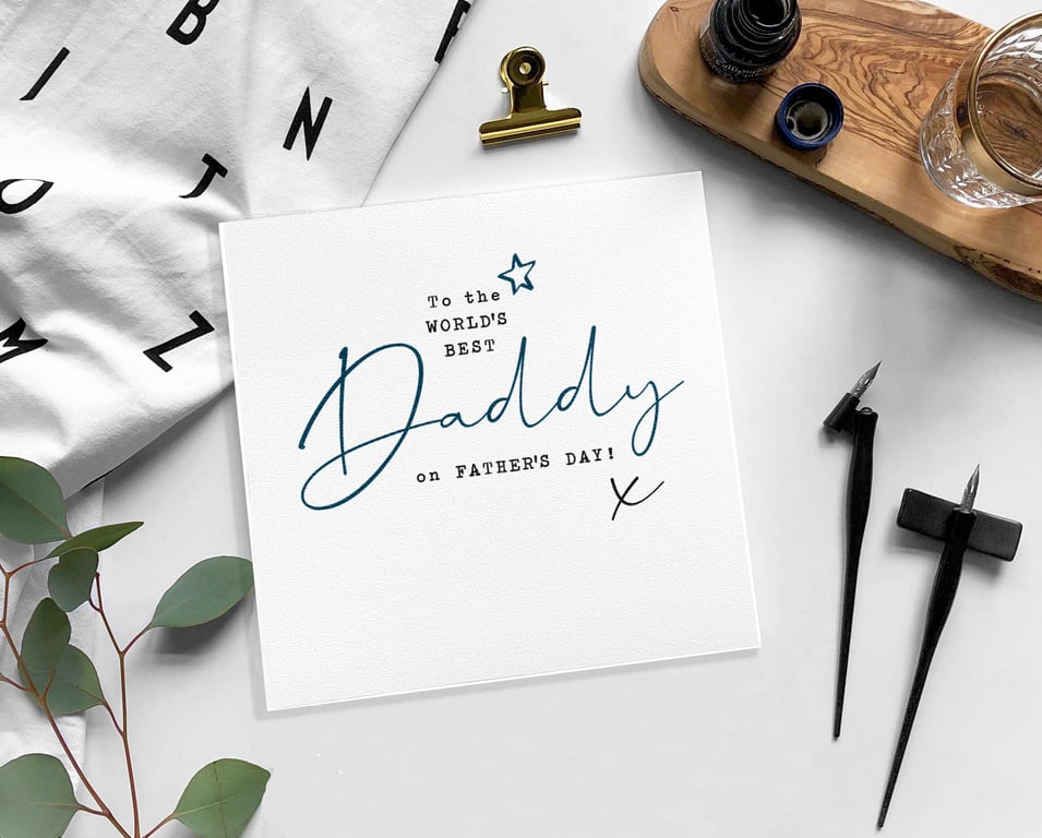 FATHER'S DAY Card - Daddy, Dad, Daddy-to-be, Dad-to-be, Stepdad