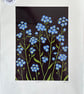 'Forget-me-nots' original screen print - Image 3