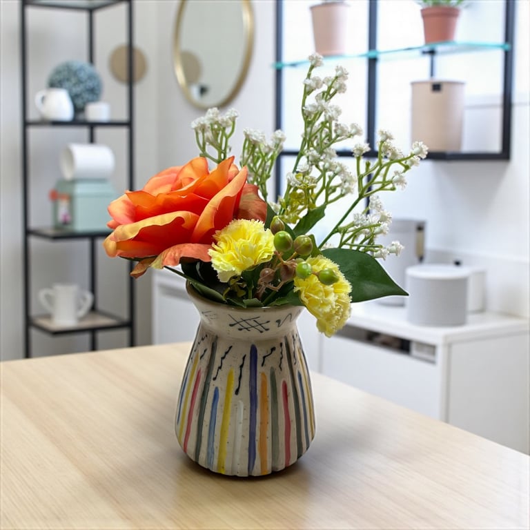 Hand-Thrown Bud Vase