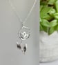 Tulip Sterling Silver Spring Flower Pendant Necklace - Image 2