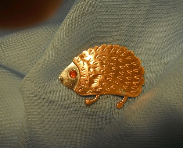 Suzy The Hedgehog Broach