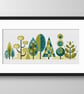 050C - Scandinavian Modern Forest Trees Series - Spring - Cross Stitch Pattern - Image 2