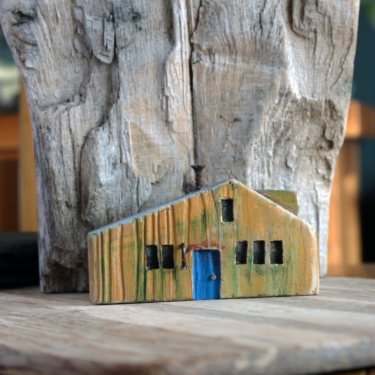 Wonky Driftwood Hoose, Driftwood Art from Scotland No31 