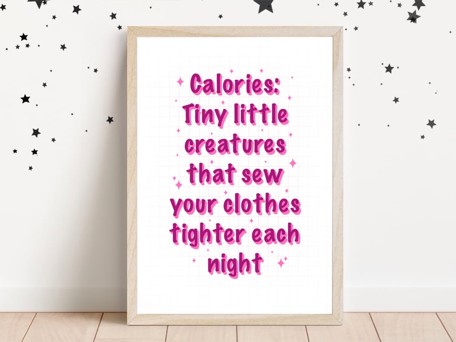 Funny Kitchen Wall Art, Fun Kitchen Sayings, Humorous Quote Print For Kitchen.