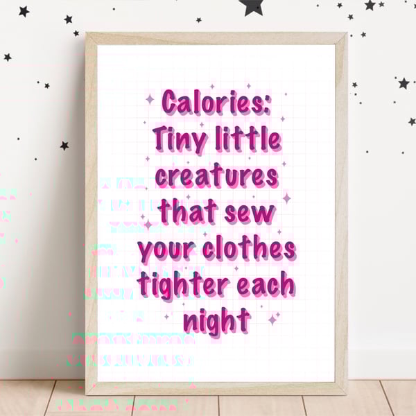 Funny Kitchen Wall Art, Fun Kitchen Sayings, Humorous Quote Print For Kitchen.