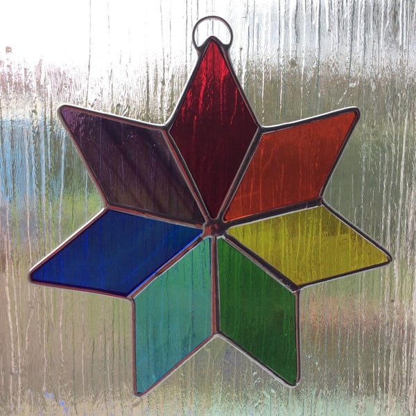 Stained glass Chakra Star 