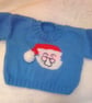 Hand Knitted Santa Jumper for Babies and Children, Baby's Novelty Jumper - Image 4