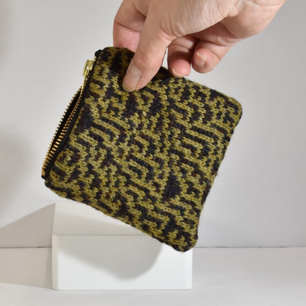 Rule 30 coin purse - olive green and brown