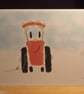 Red Tractor Blank Card - Image 1