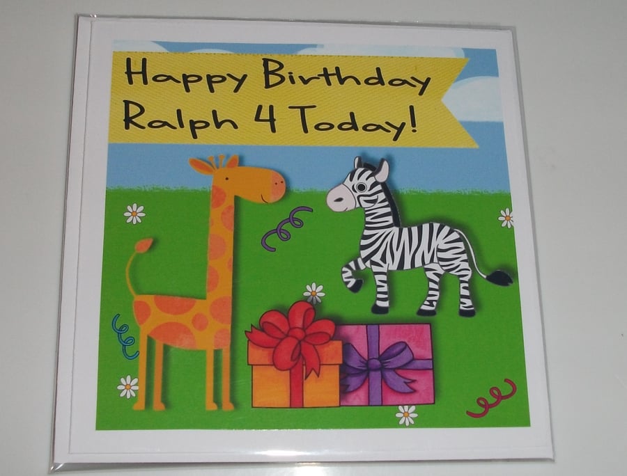 Children's Animal birthday cards